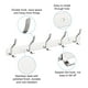 thumbnail image 4 of Abrigos Gancho Perchero, Inoxidable Acero Pared Montado con 5 Ganchos Gancho Raíl Pared Perchas para Dormitorio, Baño Plata, 4 of 7