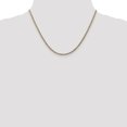 thumbnail image 2 of 10k Yellow Gold 2.5mm Curb Link Chain Necklace Pendant Charm, 2 of 9
