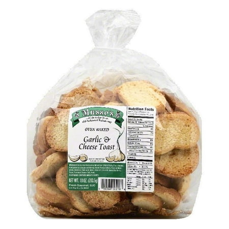 Mussos Garlic & Cheese Toast, 10 OZ (Pack of 6)
