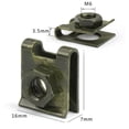 thumbnail image 5 of Suitable for 10 piezas de plástico for coche, motocicleta, scooter, ATV, ciclomotor, bicicleta eléctrica, retenedor de metal de 6 mm, clips tipo U con tuerca M6, 5 of 5