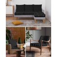 thumbnail image 6 of Black Striped Couch Cushion Covers Stretch, Washable Sofa Seat Covers Individual Seat Cushion Sofa Slipcovers Modern Abstract Art Geometric Stripes Couch Cover Furniture Protector M-1PCS, 6 of 7