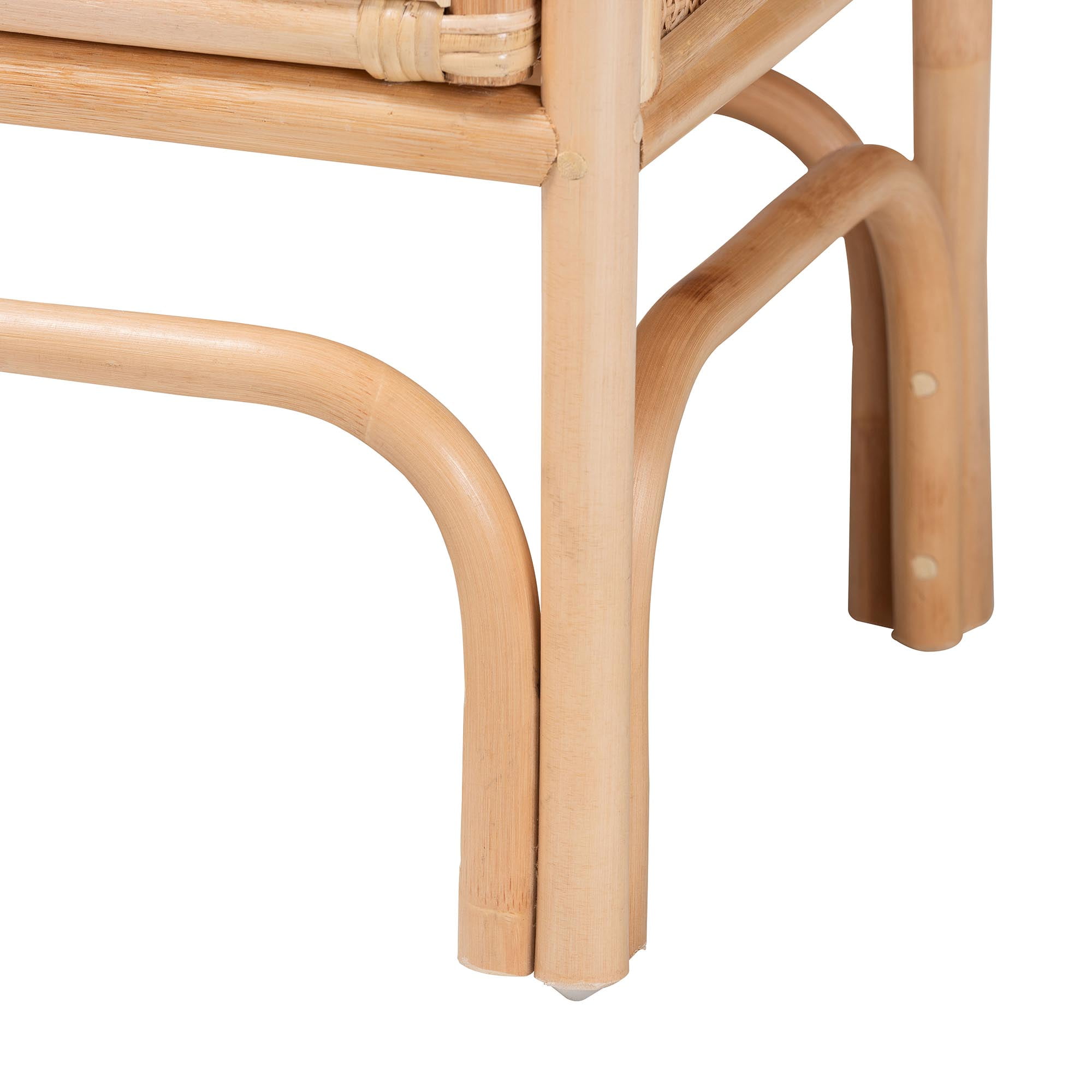 bali & pari Carabella Boho Nightstand, 1-Drawer, Natural