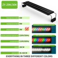 thumbnail image 3 of Fish  Light,LED Aquarium Light Color Changing 3 Levels 4 Rows Fish  LED Light With Extendable Brackets Black, 3 of 8