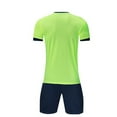 thumbnail image 4 of HOMADLES 2PC Gym Outfits for Teen Boys Crewneck Breathablle Tee and Athletic Shorts Outfits Green XXXS, 4 of 4
