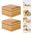 thumbnail image 6 of NUOLUX 2pcs Bamboo Soap Dish Drainage Soap Holder Bathroom Soap Container (Khaki), 6 of 6