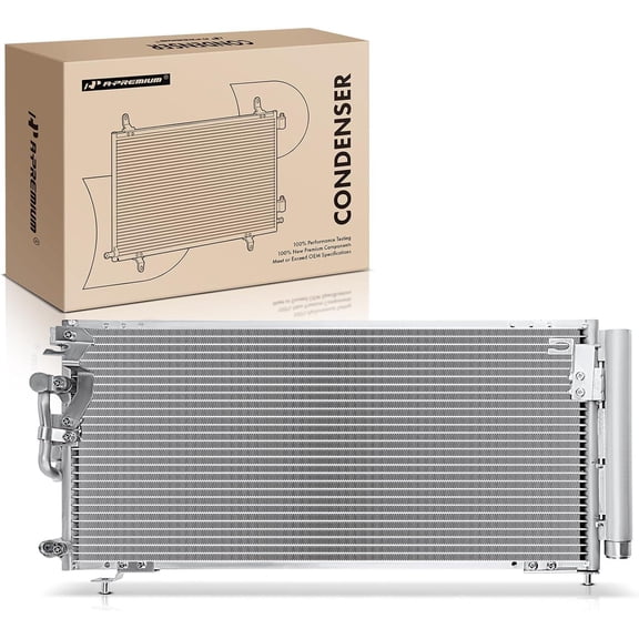A-Premium Air Conditioning A/C Condenser Compatible with Dodge Stratus 2001-2005 & Chrysler Sebring 2001-2005 & Mitsubishi Eclipse 2000-2005, Replace# 4967, 7812A066