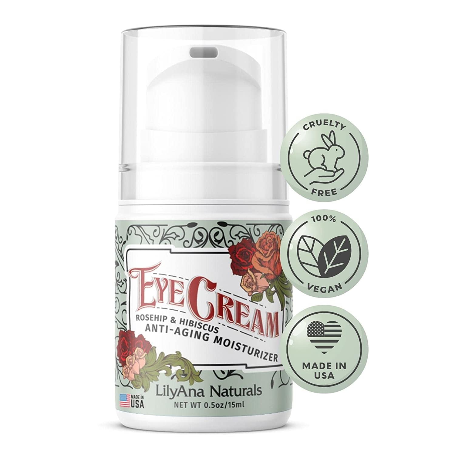 LilyAna Naturals Anti Aging Under Eye Cream for Dark Circles and