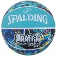 thumbnail image 3 of Spalding Graffiti Rubber Basketball Multicolor, sky-blue Size 7, 3 of 5