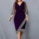 thumbnail image 2 of L-5XL Large Size Dress for Women 2023 Winter Plus Size Black Vestidos Formal Occas Dress Elegant Long Skirt Party Female Clothin, 2 of 5