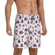 thumbnail image 2 of Fotbe Happy Columbus Day Pantalones Cortos de Pijama para Hombre, Ropa de Dormir, Pantalones de Pijama Cortos para Hombre-Large, 2 of 6