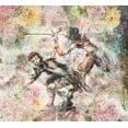 thumbnail image 2 of Wiley, Marta 16x15 Gold Ornate Wood Framed with Double Matting Museum Art Print Titled - Floral Flute Player IV, 2 of 4