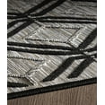 thumbnail image 4 of 3'3" x 5' Modern Contemporary Polypropylene Trellis Black Grey Rug, 4 of 4
