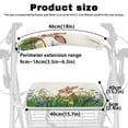 thumbnail image 6 of HELLHERO Removable Rollator Walker Seat Back Covers Walker Rollator Seat Back Cover Rabbit Flowers for Elder Waterproof Stretchable Material, 6 of 7