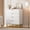 White, variant on Modern 4 Drawer Dresser, Wide Chest with Gold Metal Legs & Handles, Wood Storage Organizer for Bedroom, Living Room, Hallway, Black
