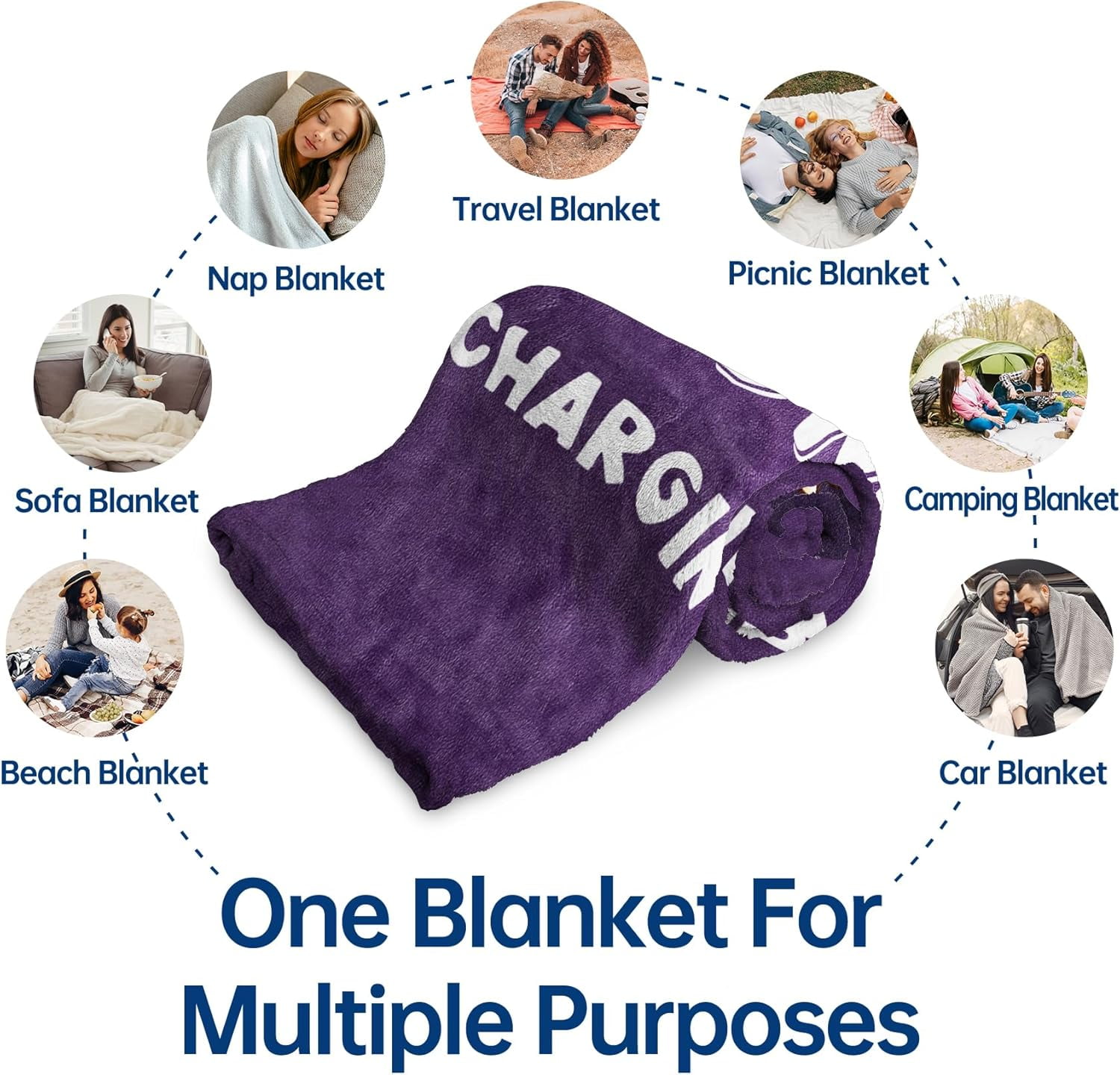 Funny Grandma Birthday Gifts, Grandma is Charging Sloth Blanket, Gift for Grandmas from Grandkids, Grandmas Gifts for Christmas Mothers Day, Super Soft Blanket for Grandmother