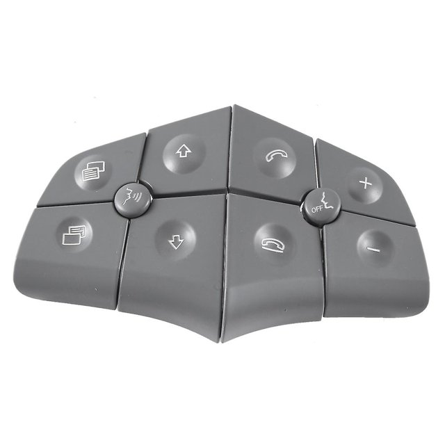 Botón de volante gris de 5 teclas Botón de interruptor multifunción Botón de interruptor para ML BR Gris, Gris