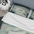 thumbnail image 4 of Designart "Sacred Geometry Essentials - Patterns Unveiled VII" Modern Geometric Bedding Covert Set - Abstract Geometric Beige Abstract Bed Set With 2 Shams, 4 of 6