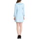 thumbnail image 3 of INSPIRE CHIC Vestido de Camisa con Cuello Peter Pan y Ribete en Contraste para Mujer Azul XS, 3 of 5