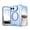 Skyblue, variant on Mynvo for iPhone Duo Case, Compatible with MagSafe, Magnetic Full Hinge Protection, Matte Shockproof Phone Cover, Black