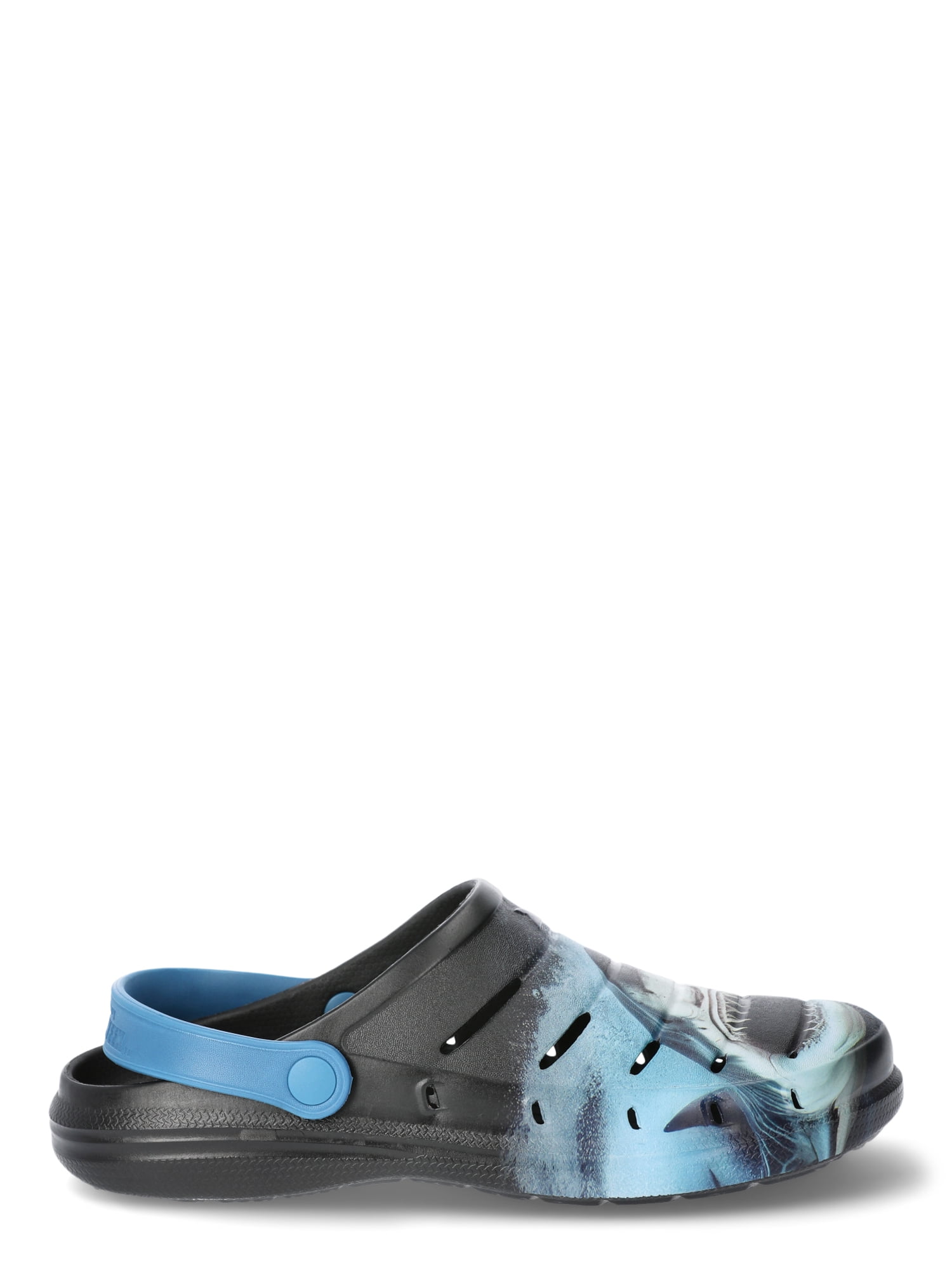 Rugged Shark Men's Shark Week Clog Sandals with Molded Footbed, Sizes 7-13