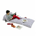 thumbnail image 3 of Starfish Floor Pillow Lounger Cover, Nautical Pattern with Navy Marine Rope Red Starfish Shells Scallops Seahorses, Nap Mat Printed Fabric Case for 5 Pillows, 88" x 27", Multicolor, by Ambesonne, 3 of 5