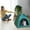 Green 3P7, variant on ZZkhGO All Season Pet Tent for Cats Dogs, Breathable Foldable Kitty House with Mat, Portable Bed for Indoor Outdoor