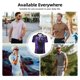 thumbnail image 5 of Fotbe Purple Plant White Tiger Camiseta Polo de Golf para Hombre con Estampado – Camisa Deportiva Transpirable con Cuello Abotonado-4X-Large, 5 of 6