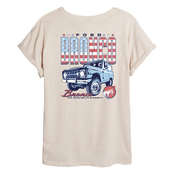 Ford - 1970 Ford Bronco American - Women's Oversized Graphic T-Shirt