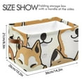 thumbnail image 4 of Shiba Inu Dogs Storage Bins Baskets With Handles Storage Box Clothes Organizer Organization Toys, 4 of 7