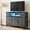 Gray, variant on TV Stand with LED Lights and Power Outlet, Entertainment Center for 45 inch TV, 4 Drawer Fabric Dresser with Charging Station, Modern Gaming Console Table for Bedroom & Living Room, White