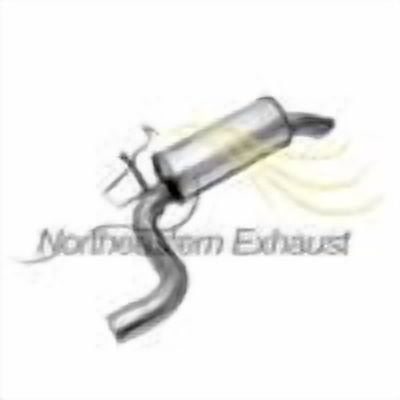 Northeastern Exhaust Muffler & Resonator Kit Fits 2008-2010 Chrysler Town & Country, Dodge Grand Caravan & Volkswagen Routan 3.3L/3.8L/4.0L - Direct Fit | Stainless Steel | Includes Clamps