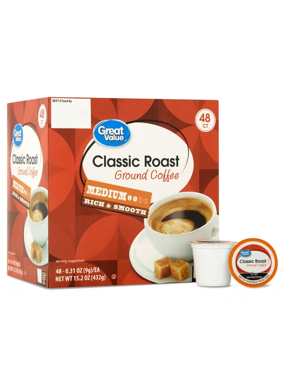 Great Value SingleServe Cups & Pods in Coffee