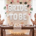 thumbnail image 7 of Vjnyvs “BRIDE TO BE” White Balloon Banner,16 Inch Foil Letter Balloons for Bridal Shower, Engagement Party, or Bachelorette Décor, 7 of 7