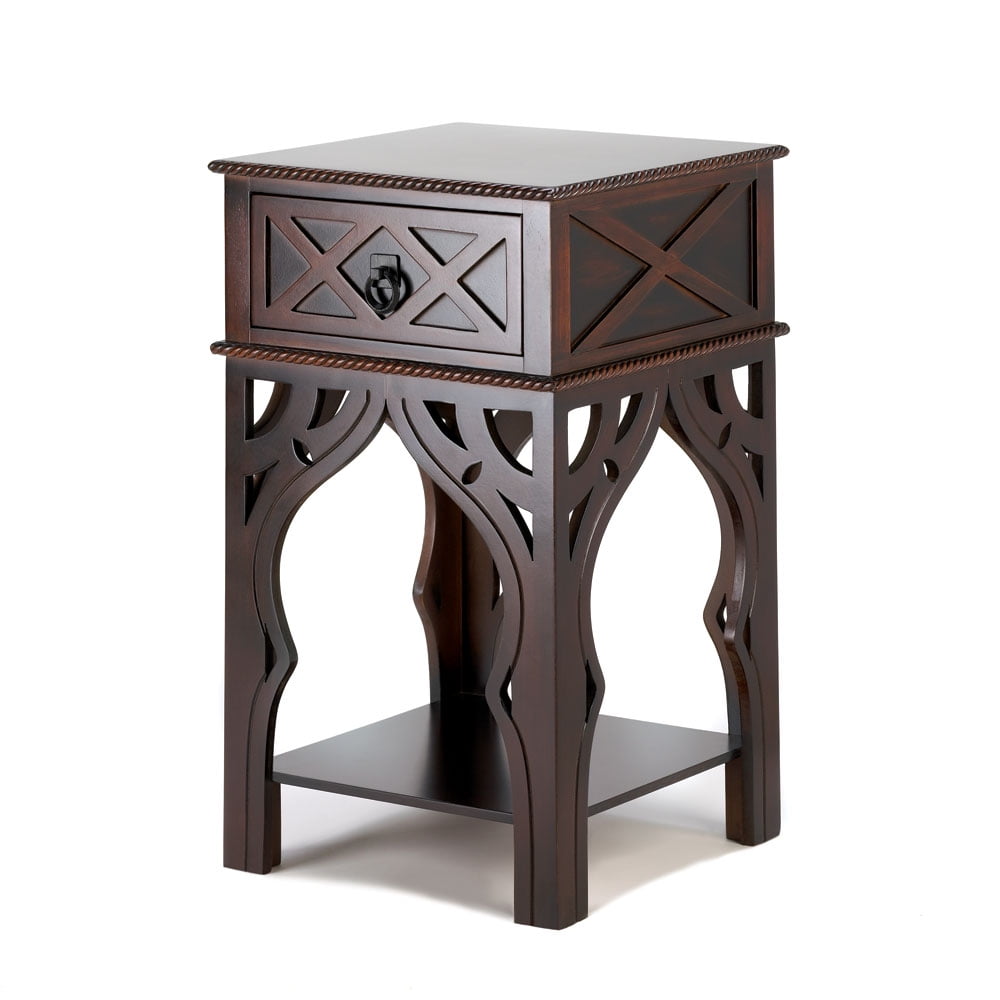 Side Tables With Drawers Coffee Side Table Wooden Moroccan Style Side Table Walmart Com Walmart Com