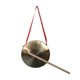 thumbnail image 4 of Gong de latón, instrumento de percusión tradicional chino para niños, gong de mano de cinta roja con mazo de madera para juegos de fiesta y oficina. 18 centímetros, 4 of 8