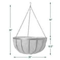 thumbnail image 4 of Arcadia Garden Produits Coco 1593 Solstice Panier Suspendu Rond Planteur, 20 Pouces, Noir, 4 of 6