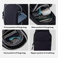 thumbnail image 7 of WATERFLY Unisex Lightweight Travel Hiking Nylon Cross-Body Shoulder Chest Bag,Black, 7 of 7