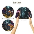 thumbnail image 5 of Naloa Purple Glowing Mushroom Adjustable Hair Bonnet for Sleeping, Hair Wrap Sleep Cap Turban for Women Men, Curly Straight Hair Long Large Braid Unisex, 5 of 6