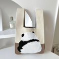 thumbnail image 4 of Bolso de mano con bonito animal, bolso de mujer portátil, bolso de mano de mujer de punto para exteriores que combina con todo, 4 of 6