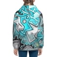 thumbnail image 4 of Lsque Geometry Dash Patten Youth Hoodie Sweatshirt Pullover with Kangaroo Pocket Boys and Girls Hoodie Warm Hoodie for Kids, 4 of 8