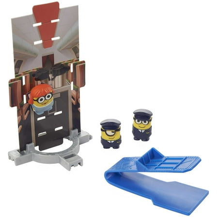 Minions: The Rise of Gru Splat 'Ems Mini Figures Travel 3-Pack with Deluxe Launcher and Sticky Targets, Toy Gift for Kids