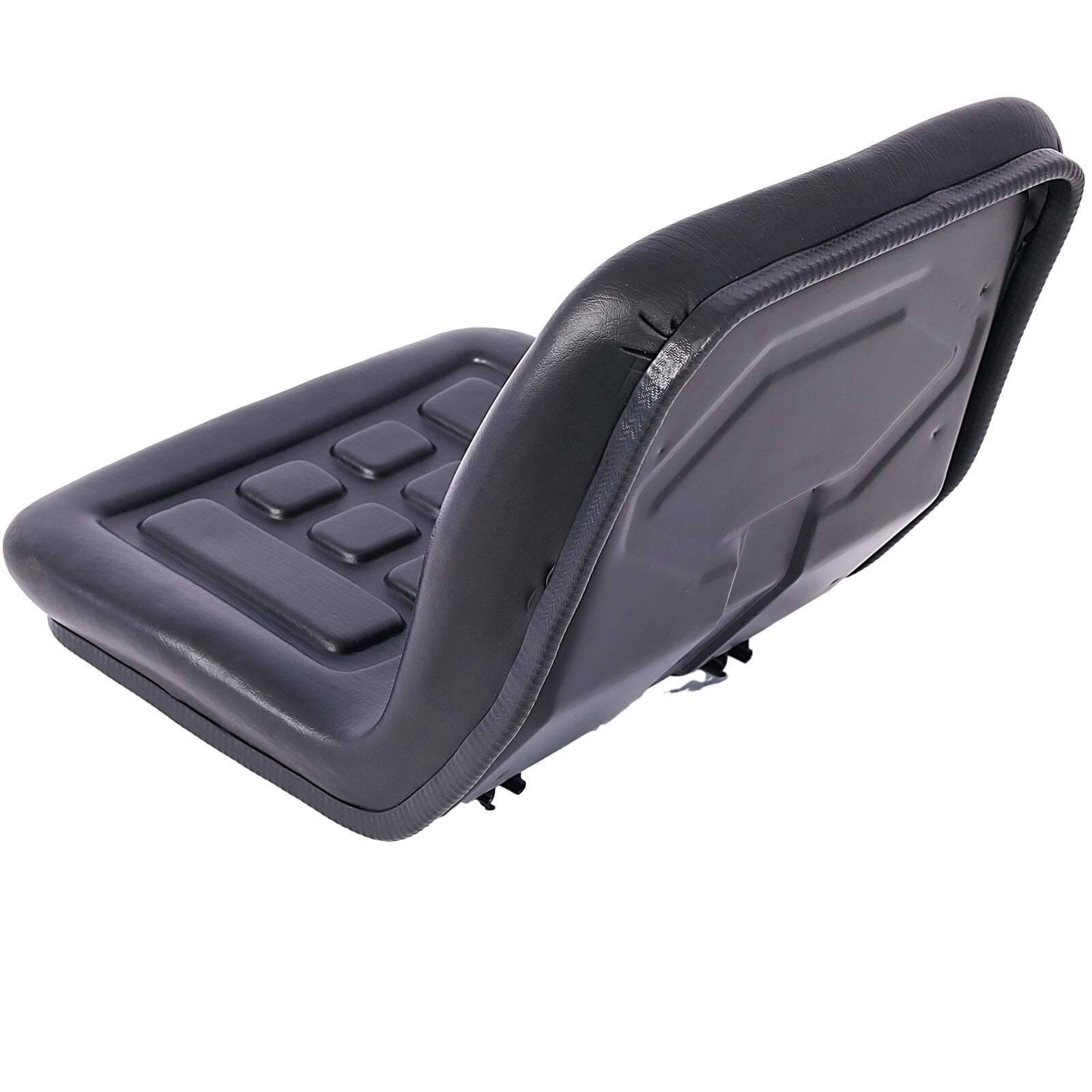 , Universal Tractor Seat with a Drain Hole Replacement Seat Thickly-Padded Seat Durable and Water-Resistant Horizontally Adjustable Black, Black ,Steel ,
