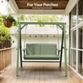 thumbnail image 6 of Zimtown Porch Swing Frame Swing Stand A-Frame 600lbs Wooden Green 4FT, 6 of 8