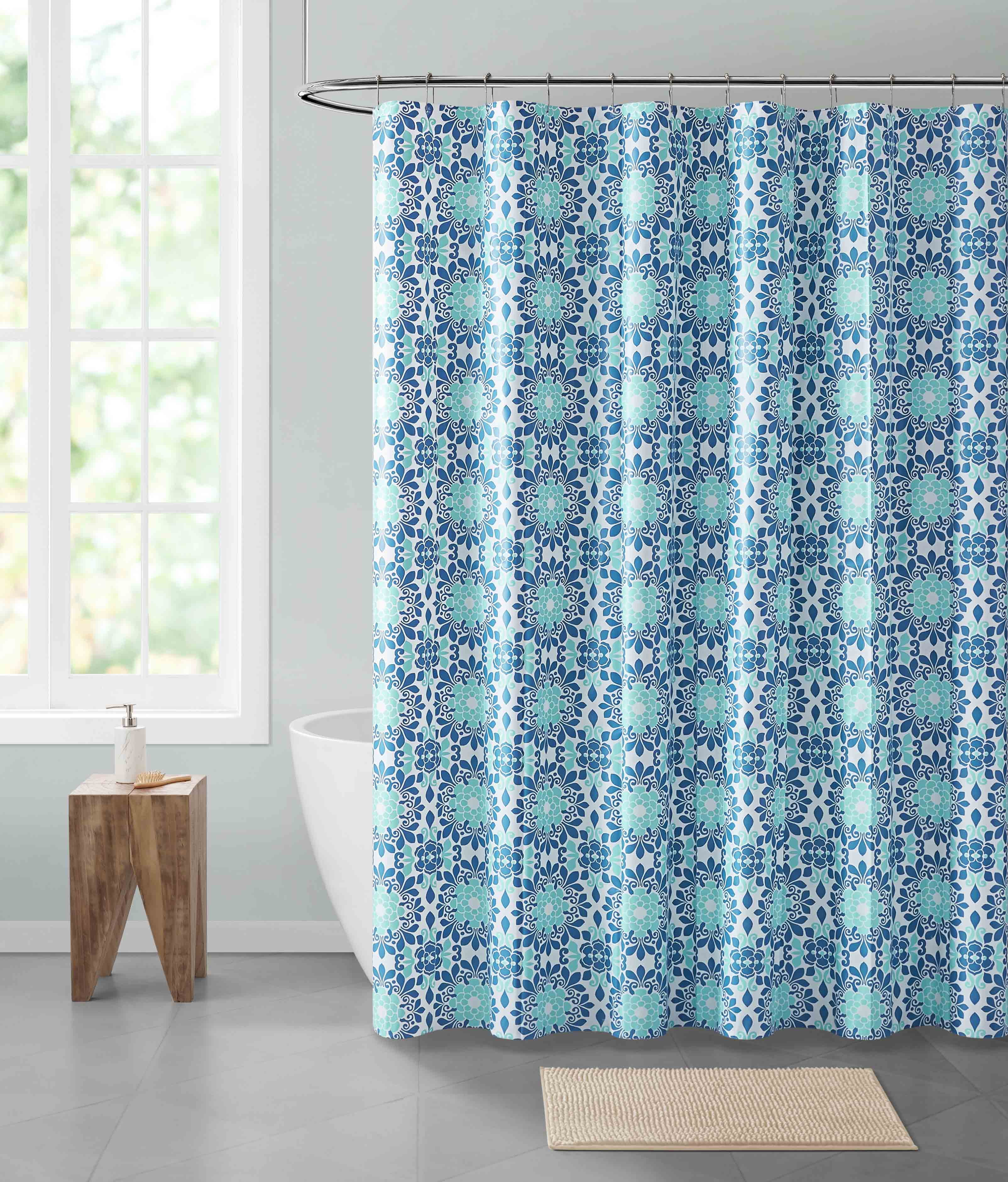 Mildew Resist Soft Non-Toxic PEVA Shower Curtain Liner w/ magnets Eco-Friendly 