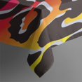 thumbnail image 3 of Colorful and Black Of Leopard Print Rectangle Tablecloth 60"x84",Waterproof Polyester Rectangle Table Cloth, Wipeable Spillproof Polyester Tablecloth for Dining, Camping, Indoor and Outdoor, 3 of 5