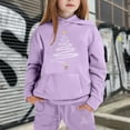 thumbnail image 6 of Gaexia Boys Tracksuit Set Size 18 Sweatshirt and Sweatpant Soccer Outfit Regular Fit Hoodie Sets 2 Pieces Kids Sweatsuit Back To School,za08-Light Purple,120, 6 of 7