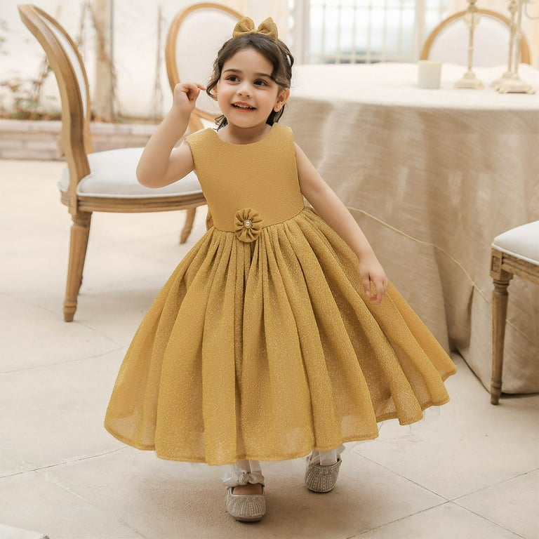 Designer Gowns for Little Girls Long Dressesbabies Birthday 