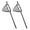 Silver, variant on Fine Mesh Cocktail Strainer, Stainless Steel, Long Handle Set of 2 (Copper Plated Set of 2)