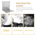 thumbnail image 4 of Protector contra salpicaduras de aceite para cocina, plegable, de acero inoxidable, color plateado, 4 of 6