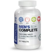 Bronson ONE Men's 50+ Complete MultiVitamin MultiMineral, 30 Tablets